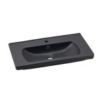 Seramiksan - SATURN MAT ANTRASIT ETAJERLI LAVABO80 CM