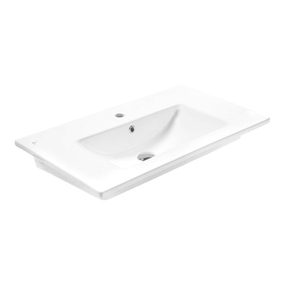 1b9b0907652316a24f661486eaffb714-list Seramiksan - LUNA MAT BEYAZ FLAT LAVABO 80 CM MOBILYA GEÇMELI - Görsel 1