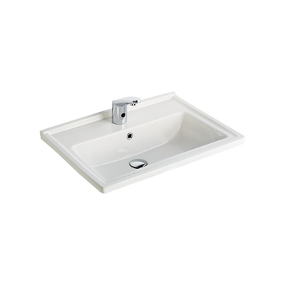299fd089bfe4f865a08b1ca0c690910e-list Seramiksan - SILVA KARE ETAJERLI TEZGAH ÜSTÜ LAVABO 65CM - Görsel 1
