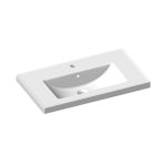 Seramiksan - LUNA MAT BEYAZ ETAJERLI LAVABO 80 CM MOBILYA GEÇMELI