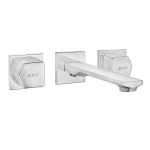 Eca - Royal Ankastre Lavabo Bataryası - 3 Delikli - Duvardan - Düz Çıkış Uçlu