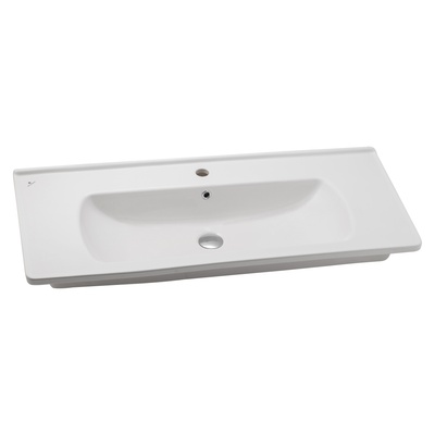 81c740e1cb0391d6dbd37031283d3cae-list Seramiksan - SATURN MAT BEYAZ FLAT LAVABO 100 CM MOBİLYA GEÇMELİ - Görsel 1