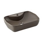 Seramiksan - LUCIDA MAT METALİK KAHVE TEZGAH ÜSTÜ LAVABO BATARYA DELİKLİ